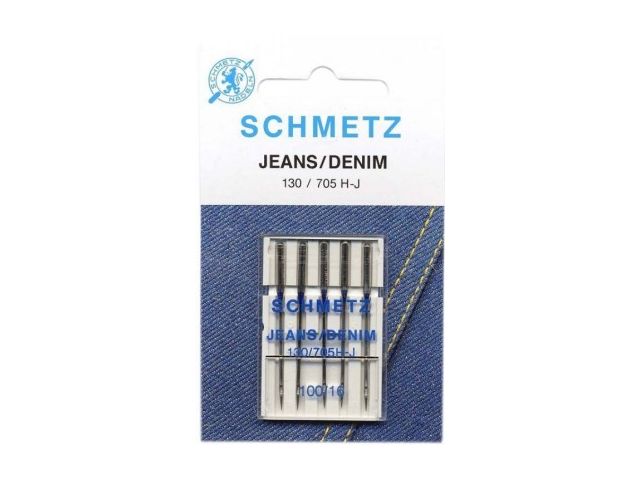 "SCHMETZ" MACHINE NEEDLES     "130/705 H-J JEANS/DENIM