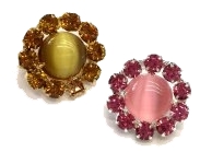 JEWEL BUTTONS                  STONE W/PEARL