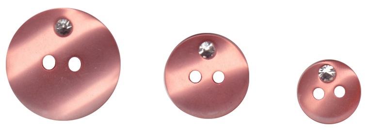 WOMAN'S BUTTONS                2 HOLES W/STONE
