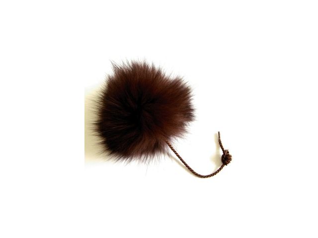 POMPONS                        IN FUR W/CORD