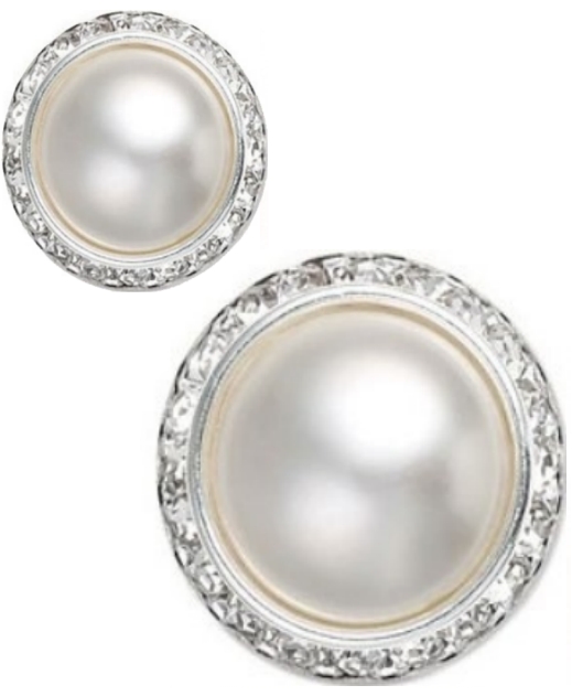 JEWEL BUTTONS                  W/PEARL