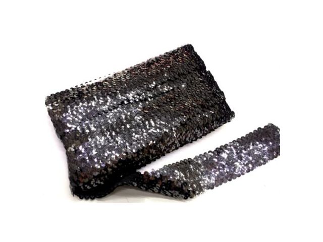 CLOTHES TRIMMING              ELASTIC WITH PAILLETTES