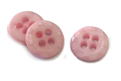 POLYESTER BUTTONS             4 HOLES MILLED