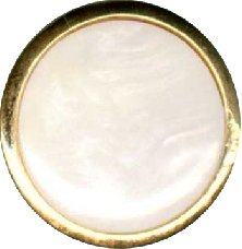 FANCY BUTTONS                 PEARL/GOLDEN BORDED