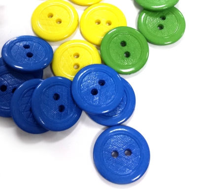 WOMAN'S BUTTONS               2 HOLES NYLON/MILLED