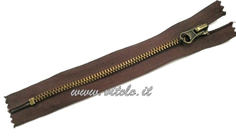 METAL ZIPPERS #5              ANTIQUE BRASS C/E A/L