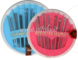 SELF-LINE HAND SEWING NEEDLES  DISK 30 ASSORTED NEEDLES