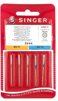 "SINGER" MACHINE NEEDLES      "130/705H-R" FOR EMBROIDERY