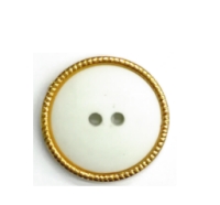FANCY BUTTONS                 2 HOLES POLYESTER/GOLD