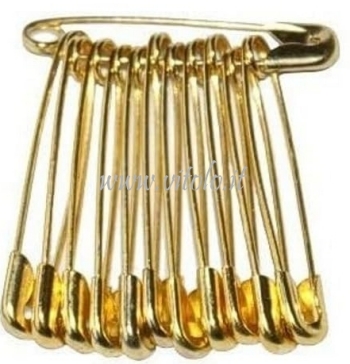 SAFETY PINS                   GOLDEN BRASS