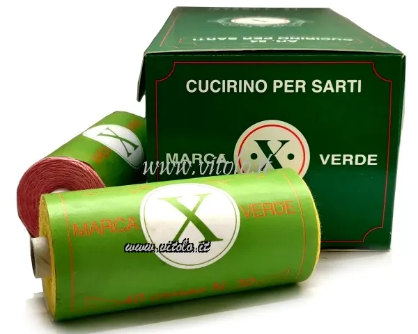 Filato per imbastire X verde