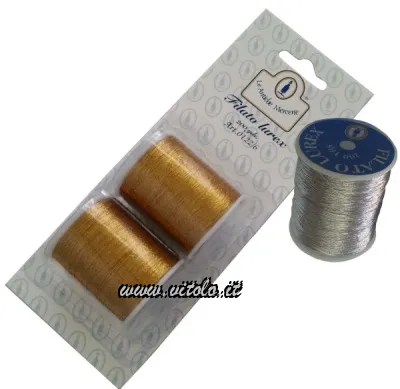 Spolette di filo per cucire Lurex
