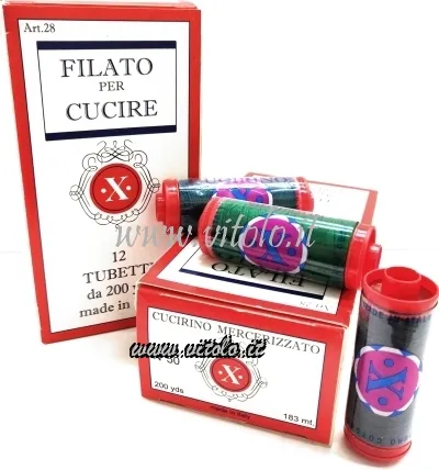 Spoloni filato per cucire 100% cotone x viola