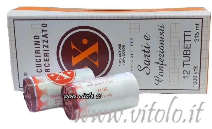 Spoloni filato per cucire Cotone 50/2