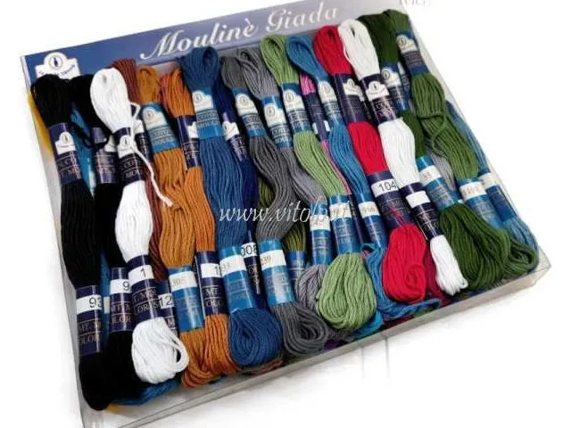 Mouline jade nm36/12 est un fil à broder polyvalent