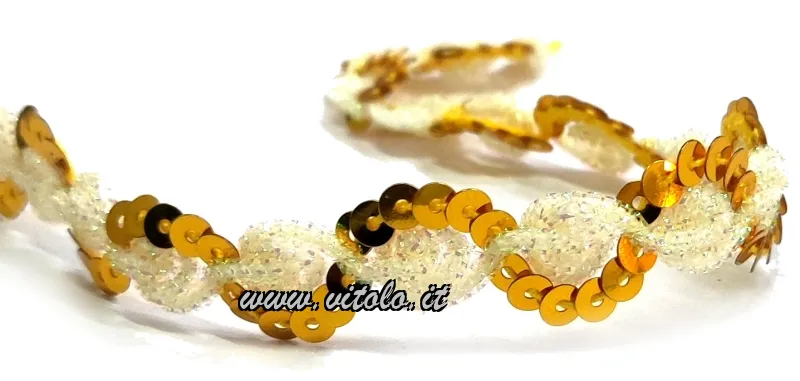 Gallone con paillettes di 15 mm