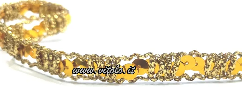 Passamaneria agremano con paillettes