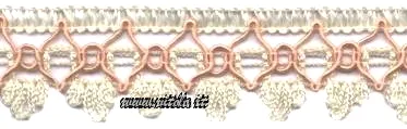 Ecru/rosa antic
