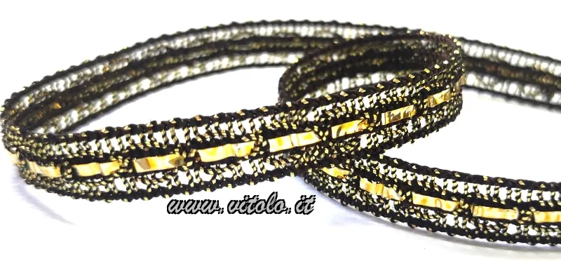 Passamaneria agremano in lurex da 8 mm