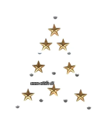 Strass termoadesivi a forma di stelle