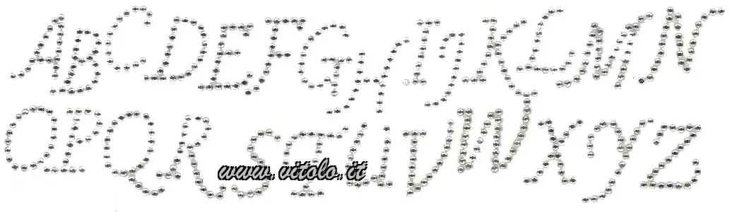Lettere strass
