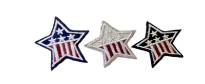 USA Sternform Bügelapplikationen