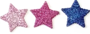 Appliqués étoiles thermocollants en sachet de 4 pièces