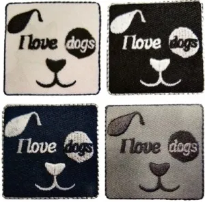 Aplicaciones termoadhesivas I love dogs