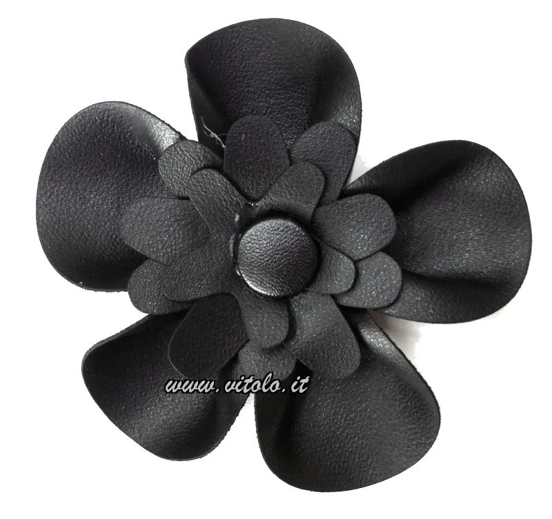 Cuir synthétique en forme de fleur