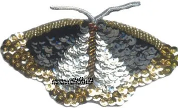 Paillettes a forma di farfalla in busta da 12 pezzi