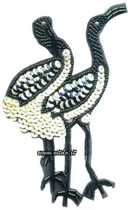 Paillettes en forma de cisnes en una bolsa de 12 piezas