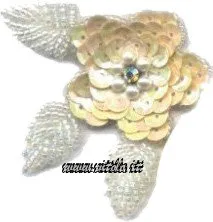 Paillettes a forma di fiore in busta da 12 pezzi