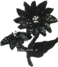 Paillettes a forma di fiore in busta da 12 pezzi