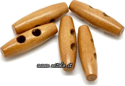 Boutons en bois pour fermetures fonctionnelles