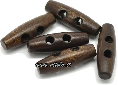 Botones de madera para ojales