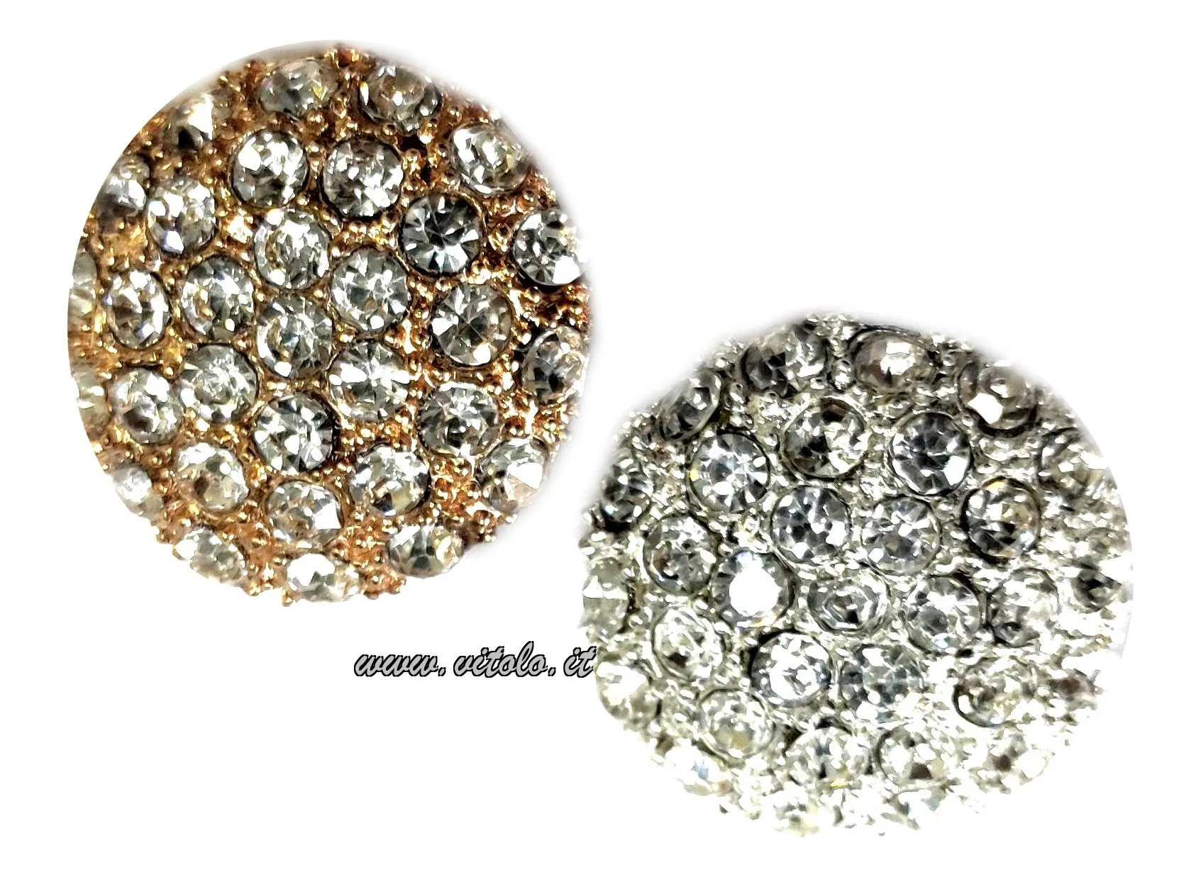 Bottoni gioiello Tondo strass