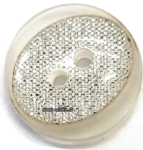 Bottoni donna 2 fori ovale metallizzato