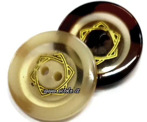 Bottoni gioiello 2 fori stella oro