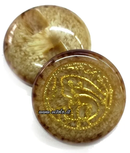 Bottoni gioiello Con gambo e inserto oro