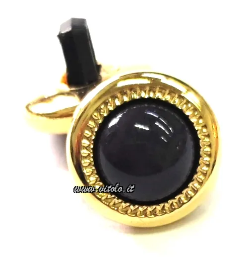 Bottoni donna Poliestere con bordo oro