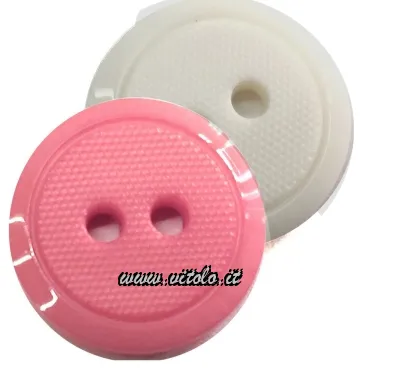 Bottoni donna colorati 2 fori fresati bordo liscio