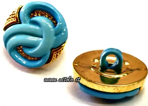 Bottoni fantasia Poliestere/nodo oro