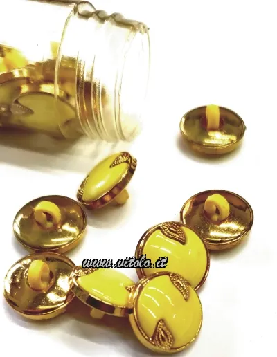 Bottoni fantasia Poliestere e oro