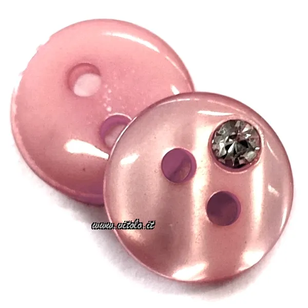 Bottoni donna 2 fori c/strass