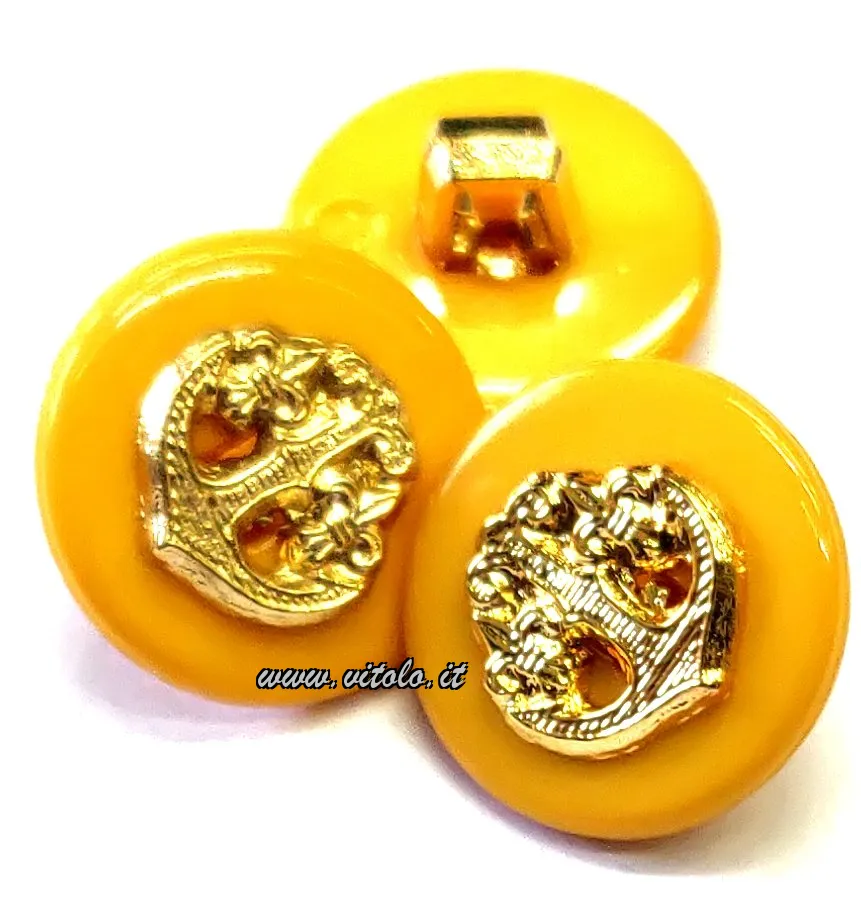 Bottoni donna colorati Poliestere/ancora oro