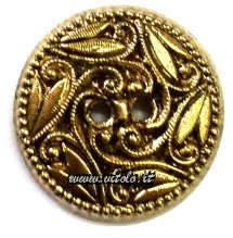 Bottoni metallizzati 2 fori fantasia