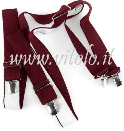 Bretelles pour homme en couleur unie