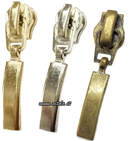 Metal zipper slider #5, sturdy and functional
