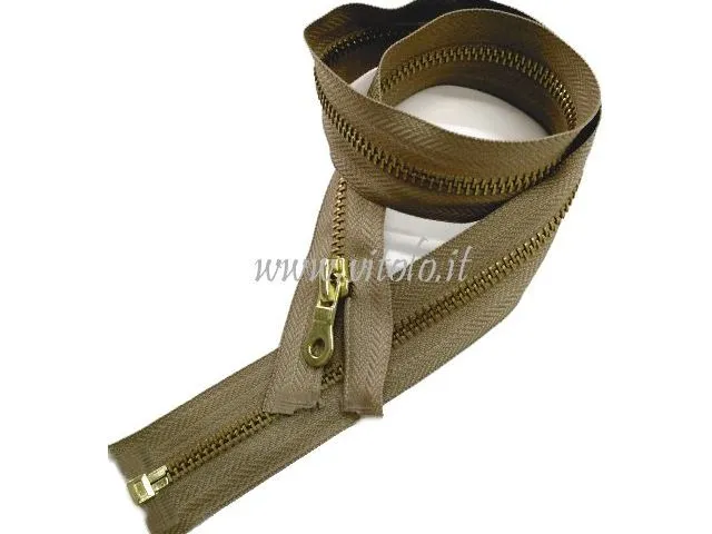 Chiusure lampo #5 metallo Poli/ottone divis. auto