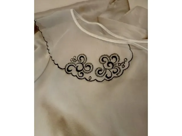 Colletti donna in organza, confezionati in busta da 6 pezzi